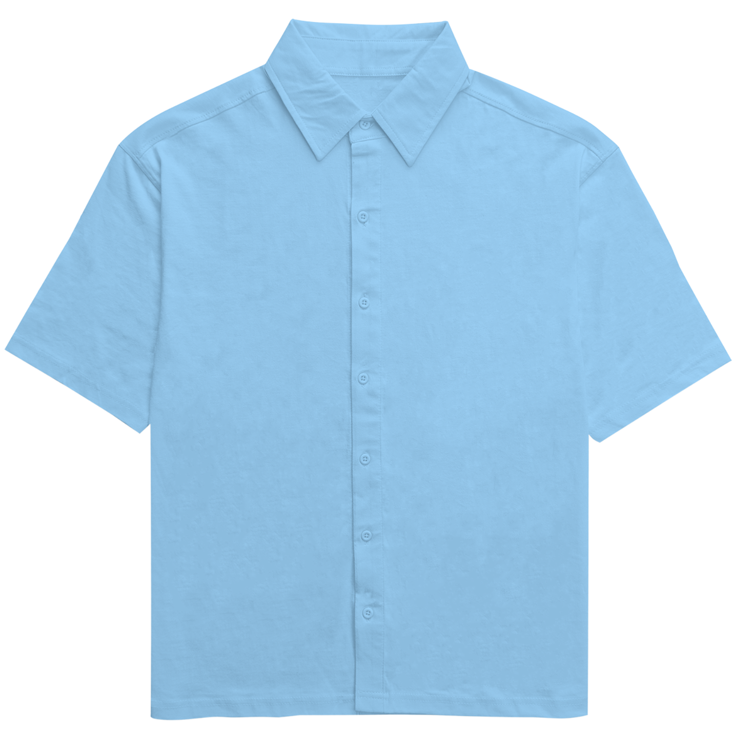 Unisex Oversized Half-Sleeve Cotton Shirt – Solid Colors in White, Black, Navy, Lavender, Baby Blue, Maroon & Light Pink | Sizes XL to 3XL